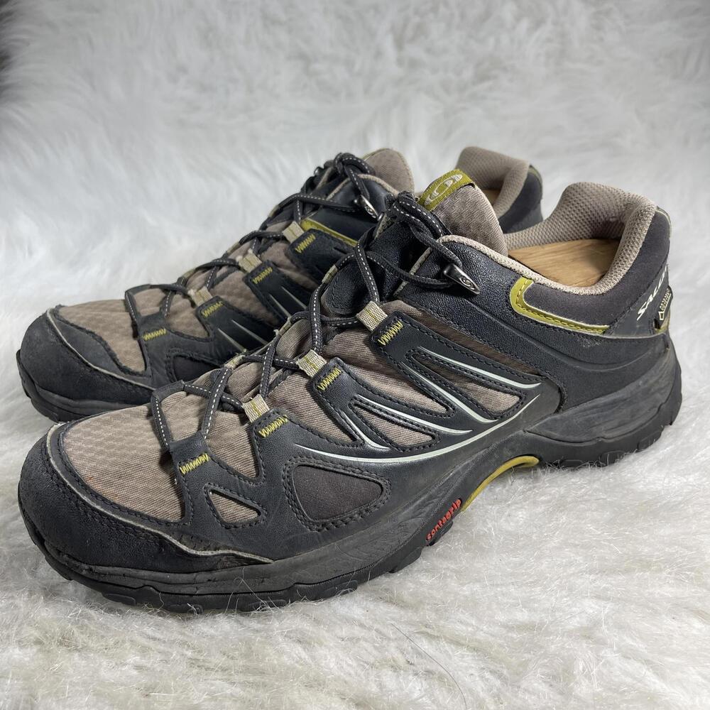 Salomon Ellipse Women's size 10 GTX Brown/Tan Gore-Tex Hiking Shoes Waterproof